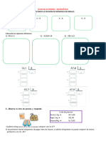 Ficha Division de Decimales