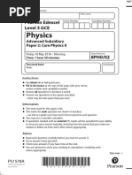 June 2018 QP - Paper 2 Edexcel Physics AS-level