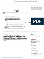Analytical Method Validation - AI's Enhanced Efficiency and Automation - Pharmacy Infoline