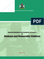 National Guidelines and Standards of Practice on Orphans and Vulnerable Children