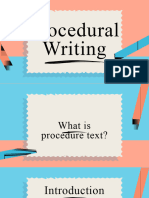 Procedure Text Material