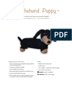 Dachshund Puppy: Knitting Pattern by Amanda Berry