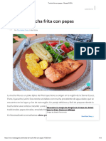 Trucha Frita Con Papas - Receta FÁCIL