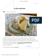 Torta de Maicena - Receta FÁCIL