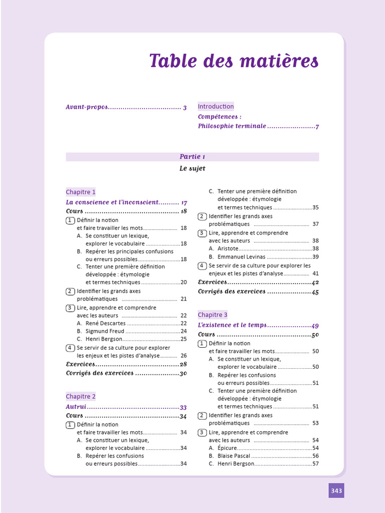 Table Des Matières: Partie 1 | PDF | Lexique | Épistémologie