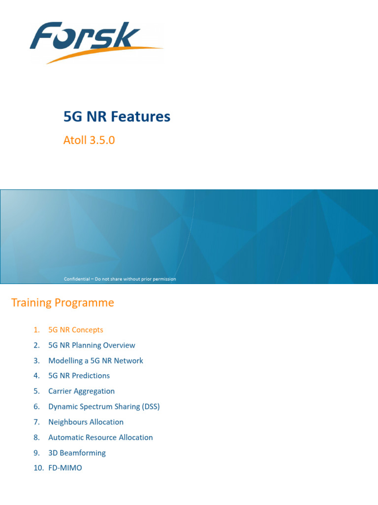 Atoll 5G NR Training Overview | PDF | Orthogonal Frequency Division ...
