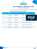 TEST PLANNER OF AAKASH INSTITUTE