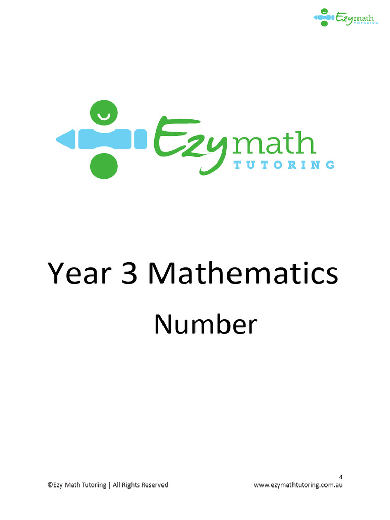 Year 3 Maths - Number - Questions (Ch1) | PDF | Numbers | Arithmetic