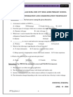 Questions and Answers For Grade 8 Students (Program: Regular)