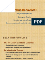 Leadership Behaviors