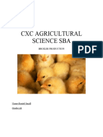 CXC Agricultural Science Sba