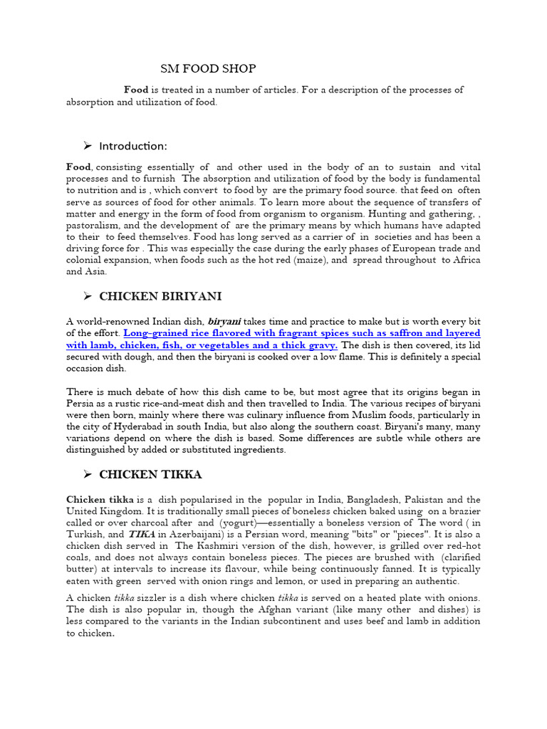 SM Fast Food | PDF | Foods
