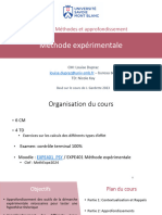 CM1 Méthode Expérimentale L2 S2