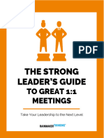 Strong Leaders Guide To 1on1 Meetings