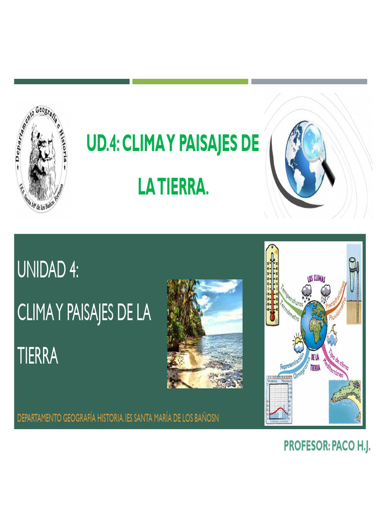 Clima y paisajes de la Tierra 2020 | PDF | Clima | Clima templado