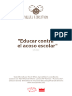 Values Education: "Educar Contra El Acoso Escolar"