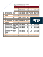 CAIE 2023-2024 Grade 8 Schedule