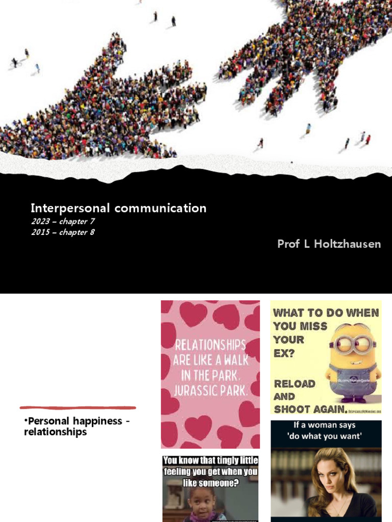 Understanding Interpersonal Communication | PDF | Interpersonal ...