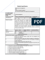 Module Specification ILSCR Supply Chain Risk Management