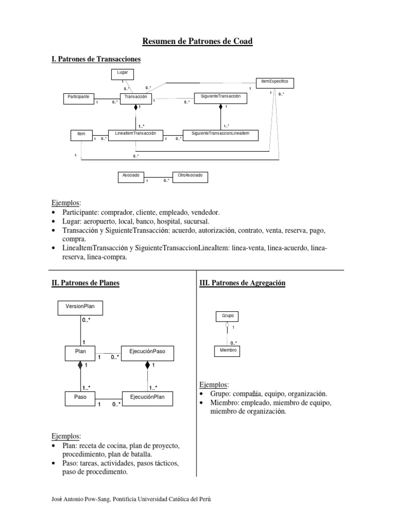 Patrones de COAD en Transacciones y Planes | PDF | Business | Bancario