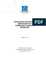 Nonlinear isoviscous behaviour of compliant journal bearings 