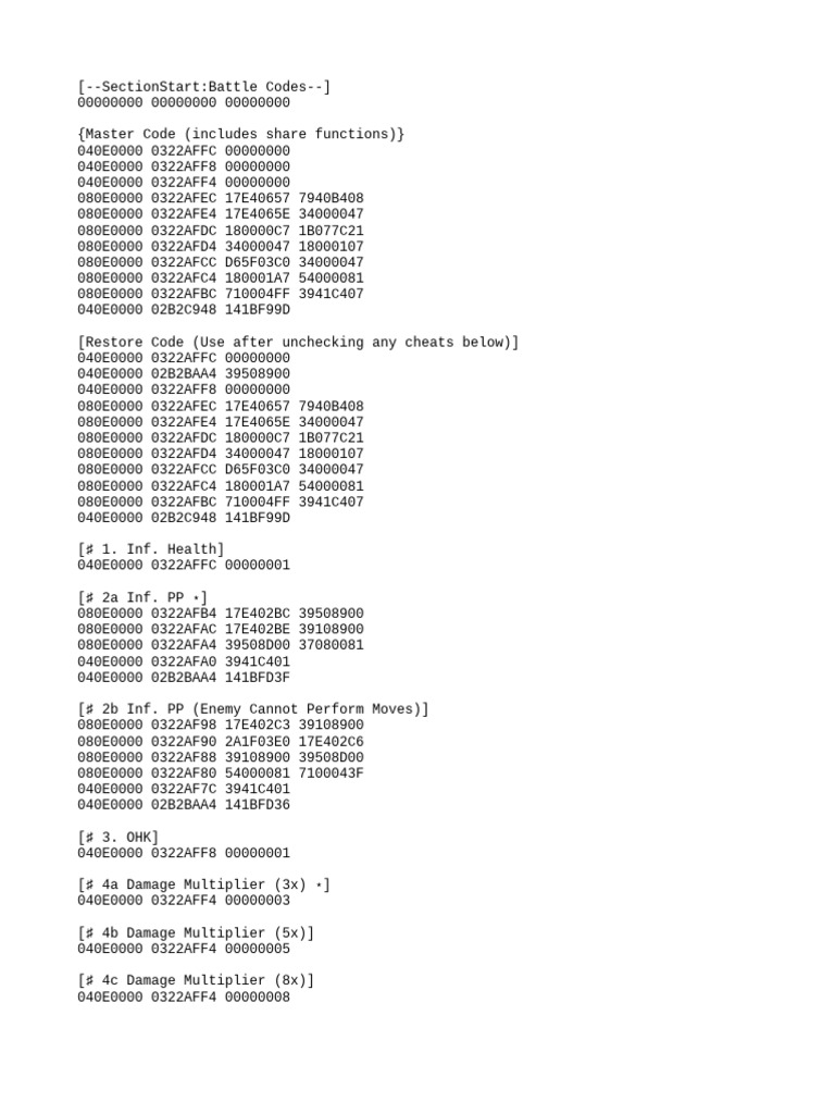 Pokémon White 2 Cheat Codes Guide | PDF