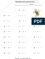 Mixed Mul Div Basic Tables P2