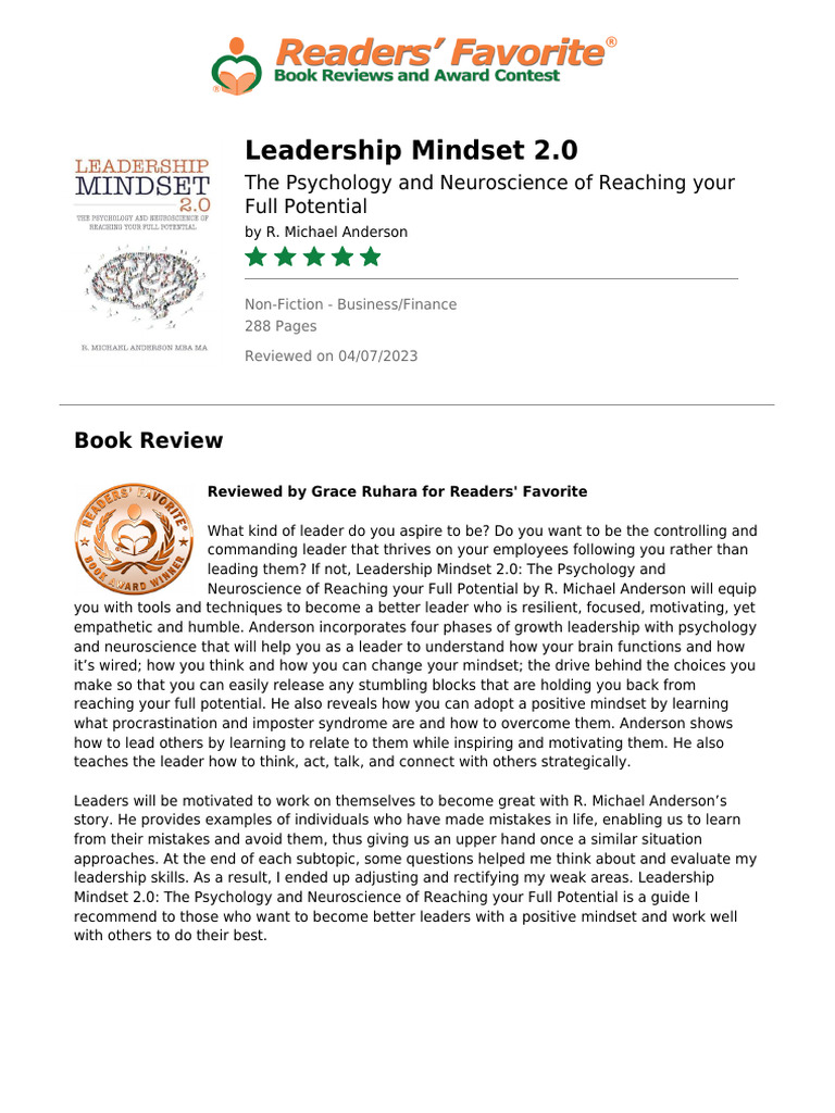PDF Review | PDF | Leadership | Mindset