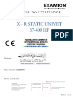 Examion X - R Static Univet 37-400HF - Manual