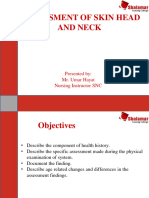 UNIT - IV Assesment of Skin Head and Neck