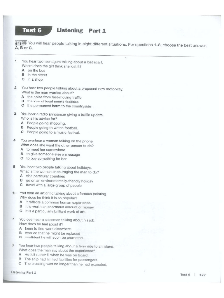 Test 6 Listening Pdf