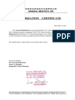 Authorization Letter 2011