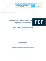 Plan Estudios Carrera Profesional Ingenieria Informatica