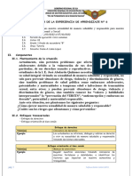 Planificador de La Experiencia de Aprendizaje N 6