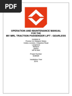 MV MRL Operation Maintenance Manual