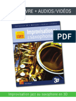 Improvisation Jazz Saxophone 3 D