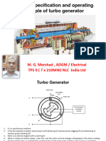 Design, Specification, & Operation of Turbo Generators