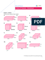 Third Space Learning Volume and Surface Area of Cuboids GCSE Worksheet