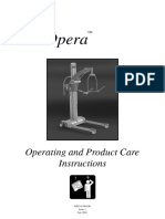 Arjo Opera Lifting Equipment User Manual