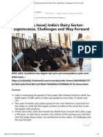 [Burning Issue] India’s Dairy Sector_ Significance, Challenges and Way Forward