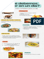 Infografía Platos de La Dieta Mediterránea Ilustrativo y Colorido