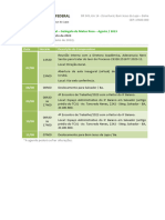 Agenda Do Diretor Geral. 07 A 11 de Agosto de 2023. Divulgada em 07.08.2023