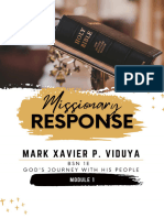 Module 1 Missionary Response - Mark Xavier P. Viduya