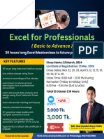 Course Brochure - Excel For Professionals (Batch 3)