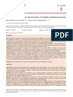 Experiencias Del Personal de Enfermería para La Prevención de Neumonía Asociada