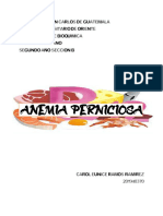 Anemia Perniciosa Lab. Bioquimica - Carol Eunice Ramos Ramirez - 201940370-1