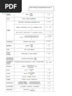 MYP4 Physics Revision Sample Paper