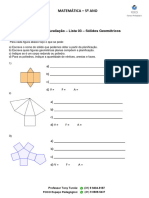 5Ano-1Etapa–2Av-Lista03-Solidos Geometricos