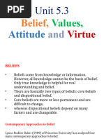 5.3 Belief Velue Attitude and Virtue