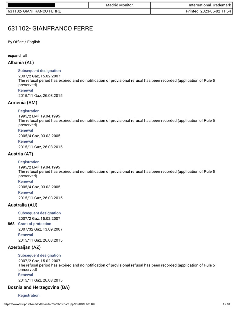 Availability - EUIPO